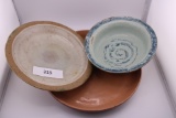 3 Stoneware Dishes