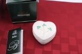 Belleek Heart Shape trinket box