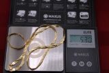 14k 18” gold chain. 5.30 grams