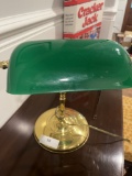 Bankers Traditional Brass Desk Lamp