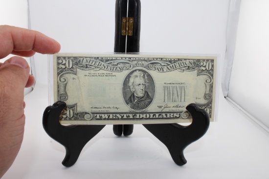 $20 NOTE with misprints! VERY RARE. Offered with a reserve.