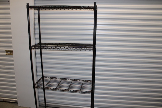 Black Metal Storage Rack