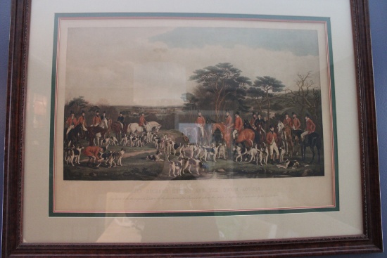 Sir Richard Sutton and The Quorn Hounds Painting