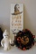 Halloween Decor Sign, Ghost, Wreath