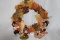 Collection of 4 Annalee Thanksgiving Mice and Fall Leaves Wreath