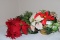 Small Poinsettia Arrangement with 3 Red Poinsettia Stems