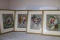4 Framed Vintage Cydney Grossman Clowns
