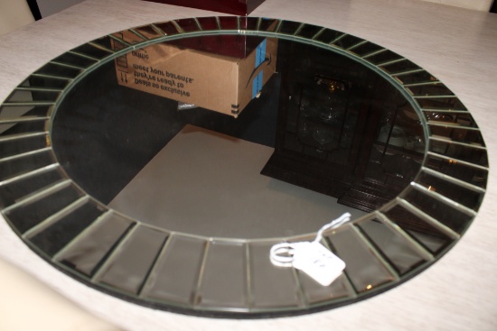 Circle Beveled Wall Mirror