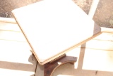 Small Square Wood Table. Signs of wear. 20