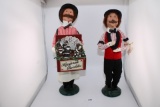 Collection of 2 Byers Choice Carolers.