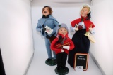 Collection of 3 Byers Choice Carolers. Each Caroler retails between 40-80 dollars each.