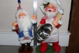 2 Annalee Christmas Santa's