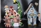 Blue Sky Gingerbread House, and Peace House