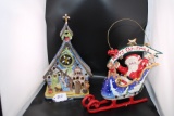 Blue Sky Nativity Church Candle House, Musical Santa
