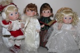 Collection of Lee Middleton Christmas Dolls