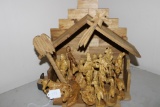 Nativity Scene carved in Olive Wood from Israel