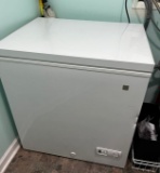 GE Chest Freezer. Small dent on the front. Tested and works.