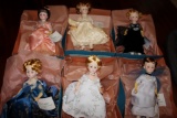 Madame Alexander First Lady Dolls Servies V. Ida McKinley, Edith Roosevelt, Helen Taft, Ellen Wilson