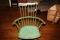 Sage Green Antique Comb-back Windsor Arm Chair