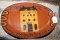 Oval Shaped Plate Ginger Cazan Craft Cabin Lead Glaze