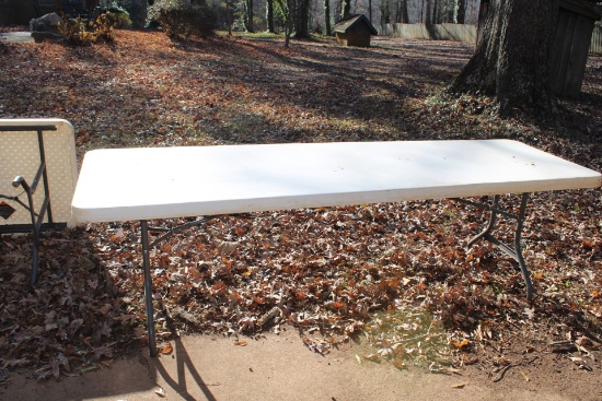 8ft Lifetime plastic Folding Table
