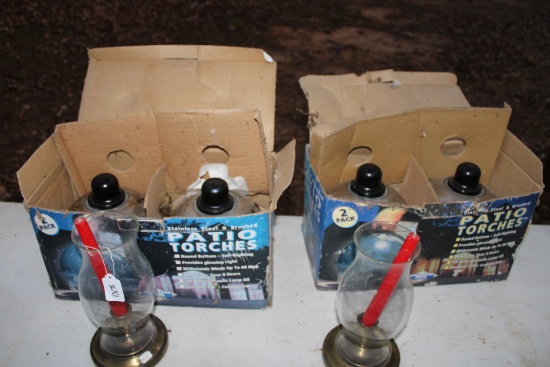 Brass Candles and Patio Torch Lights