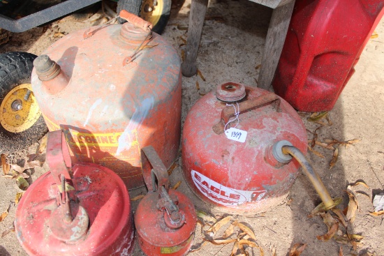 Vintage Metal Gas Cans