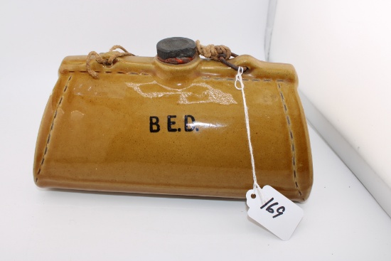 Vintage Bourne Denby Hot Water Bottle Stoneware Foot Warmer