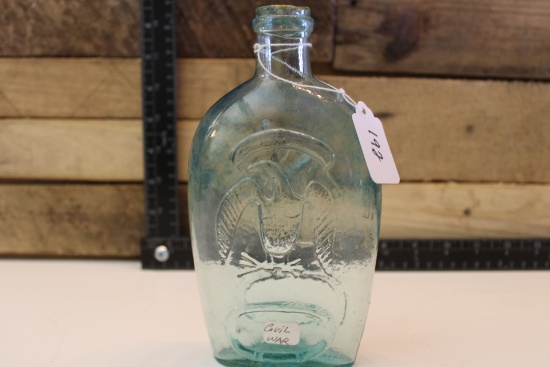 Civil War Eagle Flask