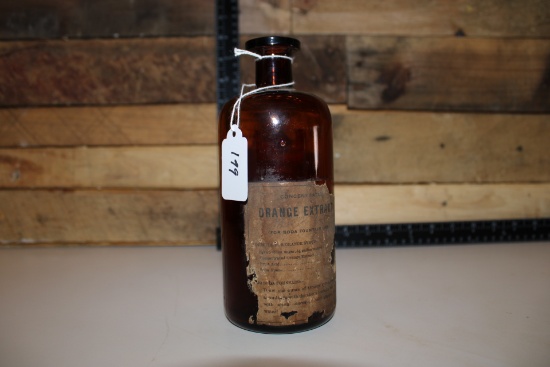 Antique Bottle Parke, Davis & Co Orange Extract