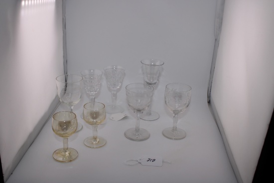 8 Cordial Glasses