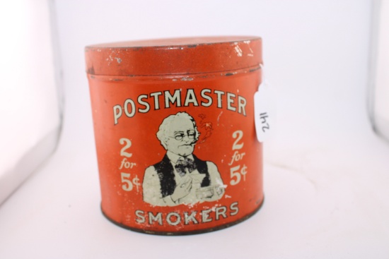 Postmaster Smokers Tin Can