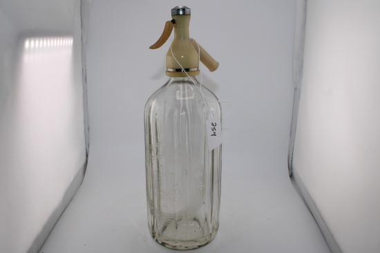 Vintage Schweppes Mineral Water Glass Container