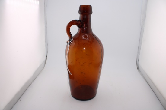 Vintage Amber Glass Jug