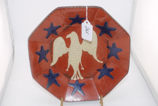 Patriotic Turtlecreek Octagon 8" Plate