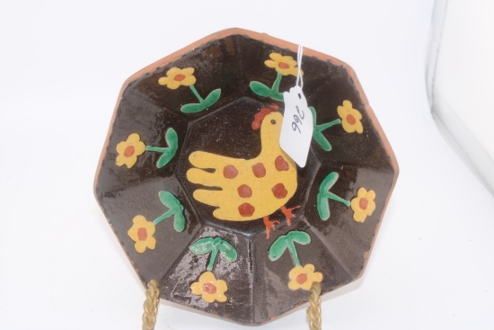 Chicken Turtlecreek Octagon 6" Decorative Plate