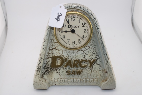 Darcy Bronze Alloy Clock