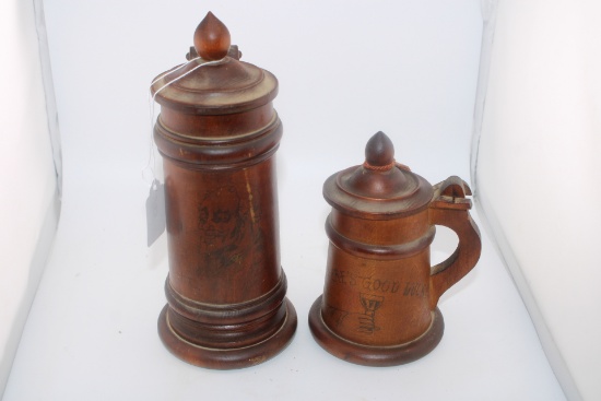 Antique Pyrography Tankard