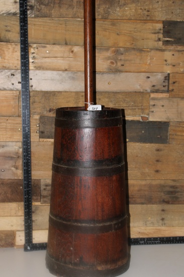 Antique Barrel Butter Churn