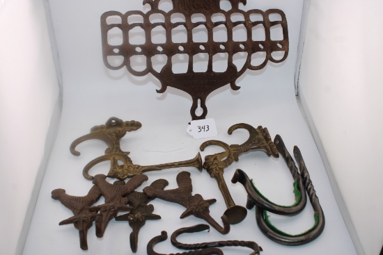 Vintage Cast hangers with Screws