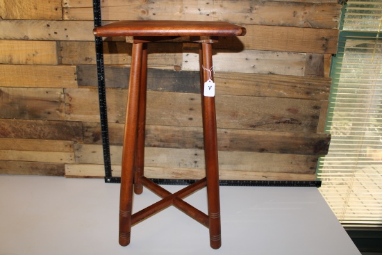 Square Top Wooden Stool