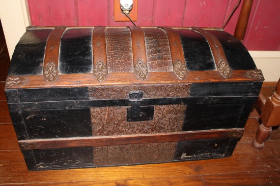 Antique Humpback Trunk