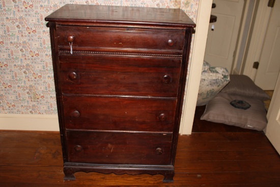Old Wood 4 drawer chest