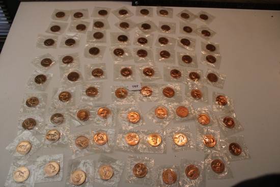 70 Sealed US Mint Bronze Medal Presidential Coins collection