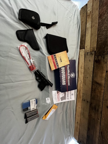 Smith and Wesson 380 Bodyguard Pistol. Includes original box and accessories.