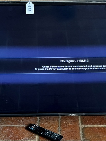 Vizio D43F1 TV with remote. Powers on.