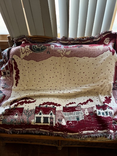 Four Vintage Throw Blankets