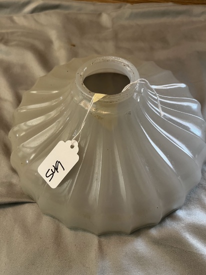 Antique Industrial Clam Broth glass shade