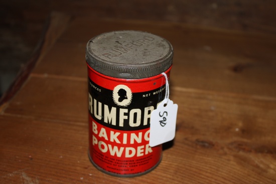 Rumford Baking Powder Tin Canister