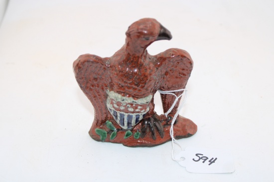 Small Turtlecreek Lead Glaze Eagle